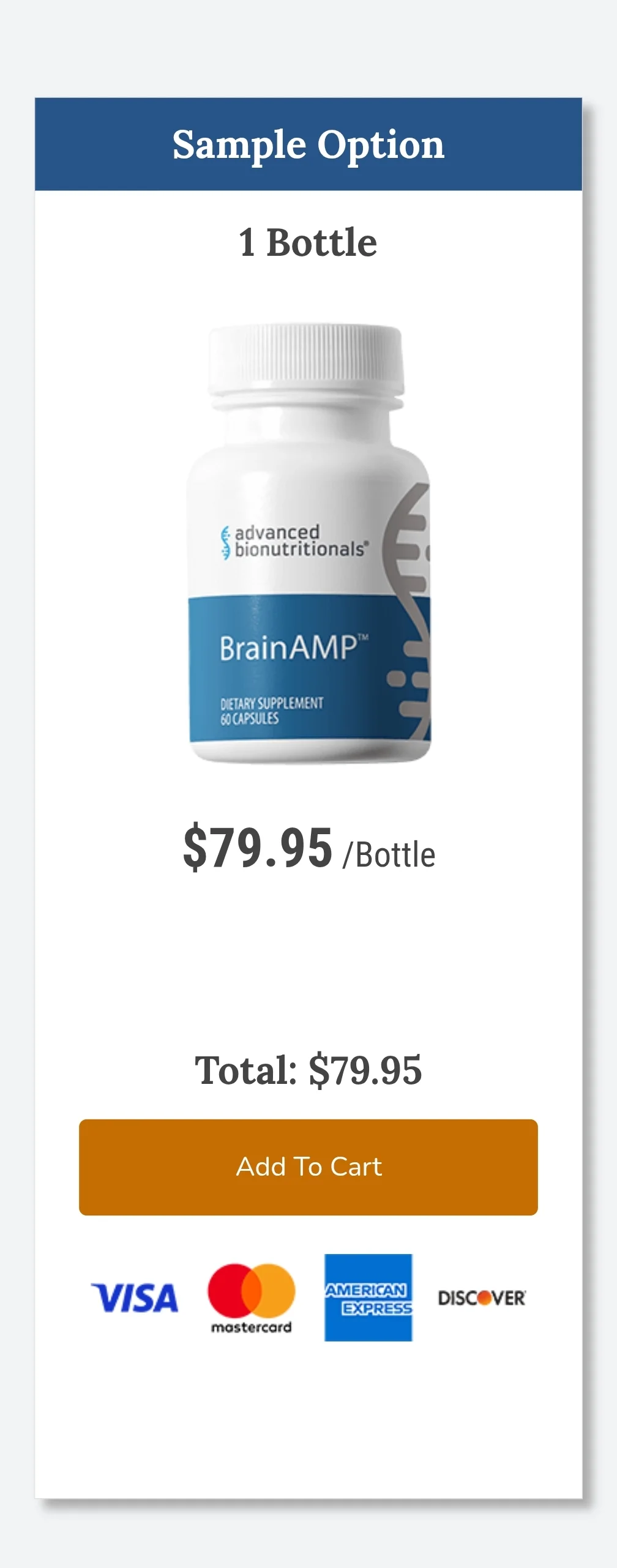 BrainAMP™ 1 bottle pricing